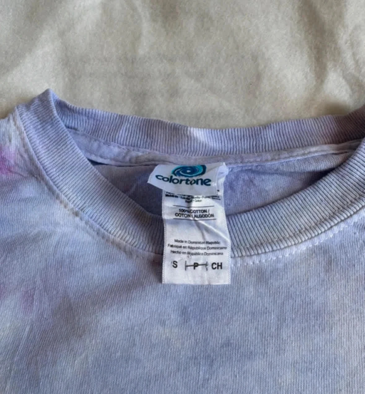Camiseta tie-dye Old Row multicolor pastel vintage streetwear surf skate unisex verano tendencia – photo 3
